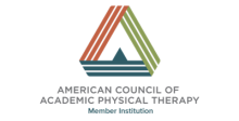 American Council of Academic Physical Therapy (ACAP) Member Logo representing the University of Colorado's Doctor of Physical Therapy program's inclusion in this prestigious association